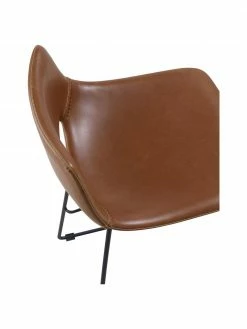 Chaise de bar en cuir synthétique Zahara, 2 pièces, larg. 47 x haut. 98 cmDisponibilité limitée -Salle à manger Soldes Chaise de bar en cuir synthetique Zahara 2 pieces 4