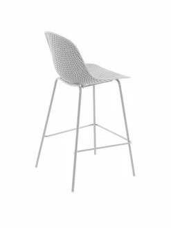 Chaise de bar en métal blanc Quinby, larg. 48 x haut. 107 cmSeulement 1 produit disponible -Salle à manger Soldes Chaise de bar en metal blanc Quinby 3