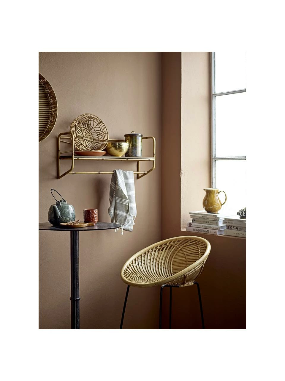 Bloomingville Chaise de bar en rotin Yonne, larg. 52 cm, haut. 94 cm 4 Bloomingville Chaise de bar en rotin Yonne, larg. 52 cm, haut. 94 cm – Image 2