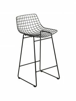 HKliving Chaise de comptoir design métal Wire, larg. 47 x haut. 89 cm