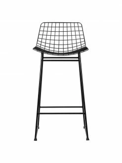 HKliving Chaise de comptoir design métal Wire, larg. 47 x haut. 89 cm -Salle à manger Soldes Chaise de comptoir design metal Wire 4