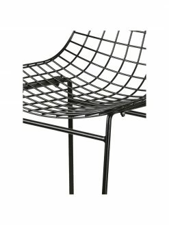 HKliving Chaise de comptoir design métal Wire, larg. 47 x haut. 89 cm -Salle à manger Soldes Chaise de comptoir design metal Wire 5
