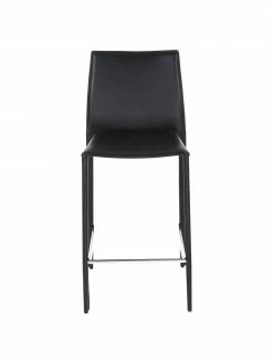 Chaise de comptoir en cuir Boréalys, 2 pièces, larg. 44 x haut. 98 cm 10 Chaise de comptoir en cuir Boréalys, 2 pièces, larg. 44 x haut. 98 cm -Salle à manger Soldes Chaise de comptoir en cuir Borealys 2 pieces 2