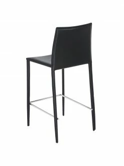Chaise de comptoir en cuir Boréalys, 2 pièces, larg. 44 x haut. 98 cm 12 Chaise de comptoir en cuir Boréalys, 2 pièces, larg. 44 x haut. 98 cm -Salle à manger Soldes Chaise de comptoir en cuir Borealys 2 pieces 4