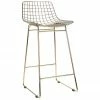 HKliving Chaise de comptoir en métal Wire, 2 pièces, larg. 47 x haut. 89 cm -Salle à manger Soldes Chaise de comptoir en metal Wire 2 pieces