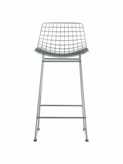HKliving Chaise de comptoir en métal Wire, larg. 56 x haut. 86 cm -Salle à manger Soldes Chaise de comptoir en metal Wire 3