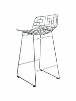 HKliving Chaise de comptoir en métal Wire, larg. 56 x haut. 86 cm -Salle à manger Soldes Chaise de comptoir en metal Wire 4