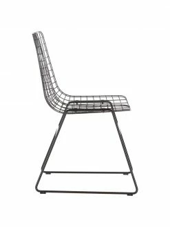 HKliving Chaise design métal Wire, larg. 47 x prof. 54 cm -Salle à manger Soldes Chaise design metal Wire 10