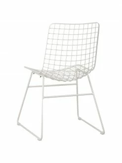 HKliving Chaise design métal Wire, larg. 47 x prof. 54 cm -Salle à manger Soldes Chaise design metal Wire 4