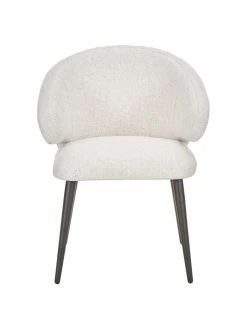 Westwing Collection Chaise design moderne tissu boucl&eacute; Celia, larg. 57 x prof. 62 cm -Salle à manger Soldes Chaise design moderne tissu boucle Celia 4