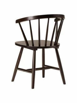 Westwing Collection Chaise en bois Windsor brun foncé Megan, 2 pièces, larg. 53 x prof. 52 cm -Salle à manger Soldes Chaise en bois Windsor brun fonce Megan 2 pieces 4