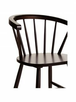 Westwing Collection Chaise en bois Windsor brun foncé Megan, 2 pièces, larg. 53 x prof. 52 cm -Salle à manger Soldes Chaise en bois Windsor brun fonce Megan 2 pieces 5