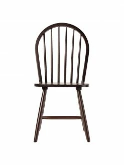 Westwing Collection Chaise en bois Windsor brun foncé Megan, 2 pièces, larg. 46 x prof. 51 cm -Salle à manger Soldes Chaise en bois Windsor brun fonce Megan 2 pieces 8