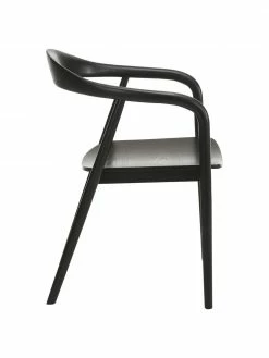 Westwing Collection Chaise en bois à accoudoirs Angelina, larg. 57 x haut. 80 cm -Salle à manger Soldes Chaise en bois a accoudoirs Angelina 5