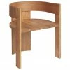 Chaise en bois avec accoudoirs Collector, larg. 51 x prof. 51 cm -Salle à manger Soldes Chaise en bois avec accoudoirs Collector