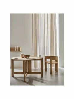 Chaise en bois avec accoudoirs Collector, larg. 51 x prof. 51 cm -Salle à manger Soldes Chaise en bois avec accoudoirs Collector 2