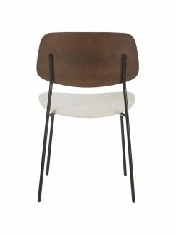 Westwing Collection Chaise en bois avec assise rembourrée Nadja, 2 pièces, larg. 51 x prof. 52cm -Salle à manger Soldes Chaise en bois avec assise rembourree Nadja 2 pieces 5