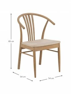 Chaise en bois avec cannage York, larg. 54 x prof. 54 cm -Salle à manger Soldes Chaise en bois avec cannage York 2