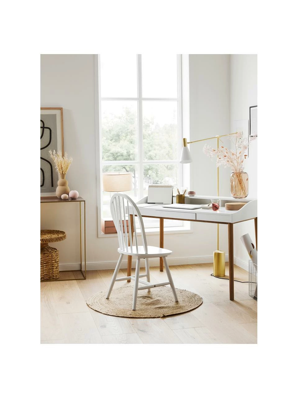 Westwing Collection Chaise en bois style Windsor Megan, 2 pièces, larg. 46 x prof. 51 cm 4 Westwing Collection Chaise en bois style Windsor Megan, 2 pièces, larg. 46 x prof. 51 cm – Image 2