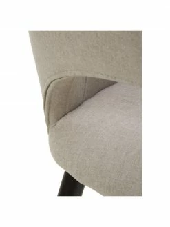 Westwing Collection Chaise grise à accoudoirs Rachel, larg. 52 x prof. 59 cm -Salle à manger Soldes Chaise grise a accoudoirs Rachel 5