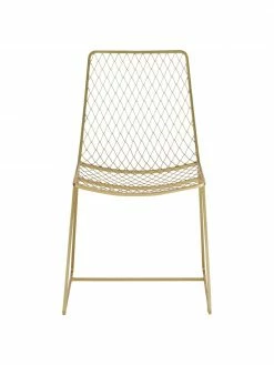 Westwing Collection Chaise métal design Kira, larg. 50 x prof. 52 cm -Salle à manger Soldes Chaise metal design Kira 4