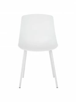 Westwing Collection Chaise moderne blanche Joe, 2 pièces, larg. 46 x prof. 53 cm -Salle à manger Soldes Chaise moderne blanche Joe 2 pieces 3