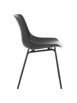 Westwing Collection Chaise moderne noire Joe, 2 pièces, larg. 46 x prof. 53 cm -Salle à manger Soldes Chaise moderne noire Joe 2 pieces 5
