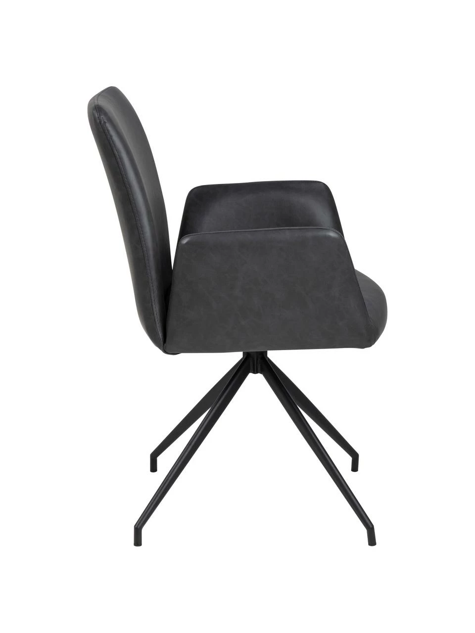 Chaise pivotante cuir synthétique Naya, larg. 59 x prof. 59 cm 7 Chaise pivotante cuir synthétique Naya, larg. 59 x prof. 59 cm – Image 5