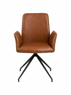 Chaise pivotante cuir synthétique Naya, larg. 59 x prof. 59 cm -Salle à manger Soldes Chaise pivotante cuir synthetique Naya 3