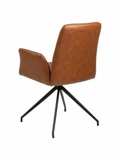Chaise pivotante cuir synthétique Naya, larg. 59 x prof. 59 cm -Salle à manger Soldes Chaise pivotante cuir synthetique Naya 4