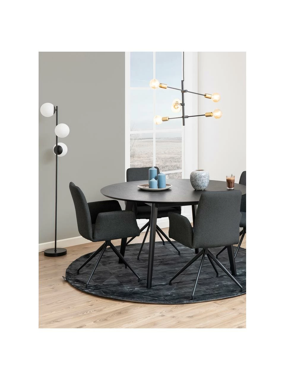 Chaise pivotante rembourrée Naya, larg. 59 x prof. 59 cm 4 Chaise pivotante rembourrée Naya, larg. 59 x prof. 59 cm – Image 2