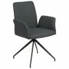 Chaise pivotante rembourrée Naya, larg. 59 x prof. 59 cm