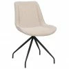 Rowico Chaise pivotante rembourrée beige Rossport, 2 pièces, larg. 52 x prof. 58 cm -Salle à manger Soldes Chaise pivotante rembourree beige Rossport 2 pieces
