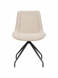 Rowico Chaise pivotante rembourr&eacute;e beige Rossport, 2&nbsp;pi&egrave;ces, larg. 52 x prof. 58 cm -Salle à manger Soldes Chaise pivotante rembourree beige Rossport 2 pieces 3
