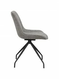 Rowico Chaise pivotante rembourr&eacute;e grise Rossport, 2&nbsp;pi&egrave;ces, larg. 52 x prof. 58 cm -Salle à manger Soldes Chaise pivotante rembourree grise Rossport 2 pieces 3