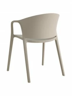 Chaise plastique beige Monti, 2 pièces, larg. 56 x prof. 54 cm -Salle à manger Soldes Chaise plastique beige Monti 2 pieces 3