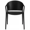 Chaise plastique noir Monti, 2 pièces, larg. 56 x prof. 54 cm -Salle à manger Soldes Chaise plastique noir Monti 2 pieces