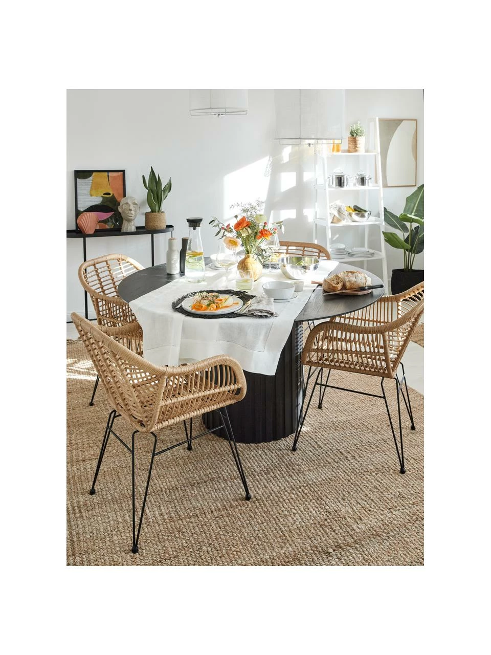 Westwing Collection Chaise polyrotin Costa, 2 pièces, larg. 59 x prof. 58 cm 5 Westwing Collection Chaise polyrotin Costa, 2 pièces, larg. 59 x prof. 58 cm – Image 3