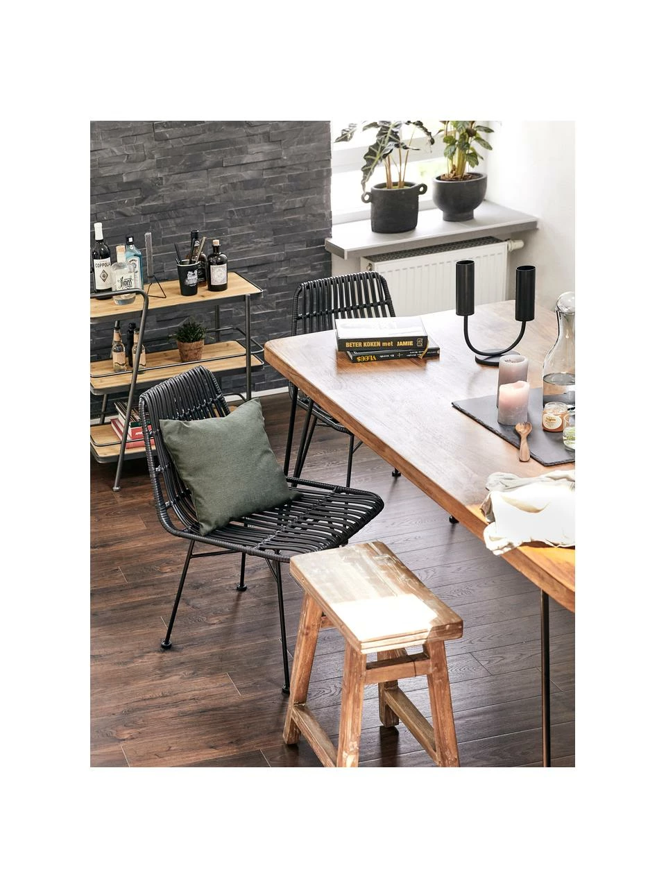 Westwing Collection Chaise polyrotin Costa, 2 pièces, larg. 47 x prof. 61 cm 4 Westwing Collection Chaise polyrotin Costa, 2 pièces, larg. 47 x prof. 61 cm – Image 2