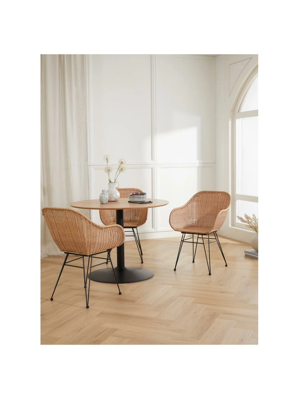 Westwing Collection Chaise polyrotin Costa, 2 pièces, larg. 57 x prof. 58 cm 5 Westwing Collection Chaise polyrotin Costa, 2 pièces, larg. 57 x prof. 58 cm – Image 3