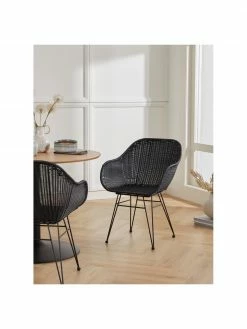 Westwing Collection Chaise polyrotin Costa, 2 pièces, larg. 57 x prof. 58 cm -Salle à manger Soldes Chaise polyrotin Costa 2 pieces 45