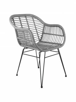 Westwing Collection Chaise polyrotin Costa, 2 pièces, larg. 59 x prof. 58 cm