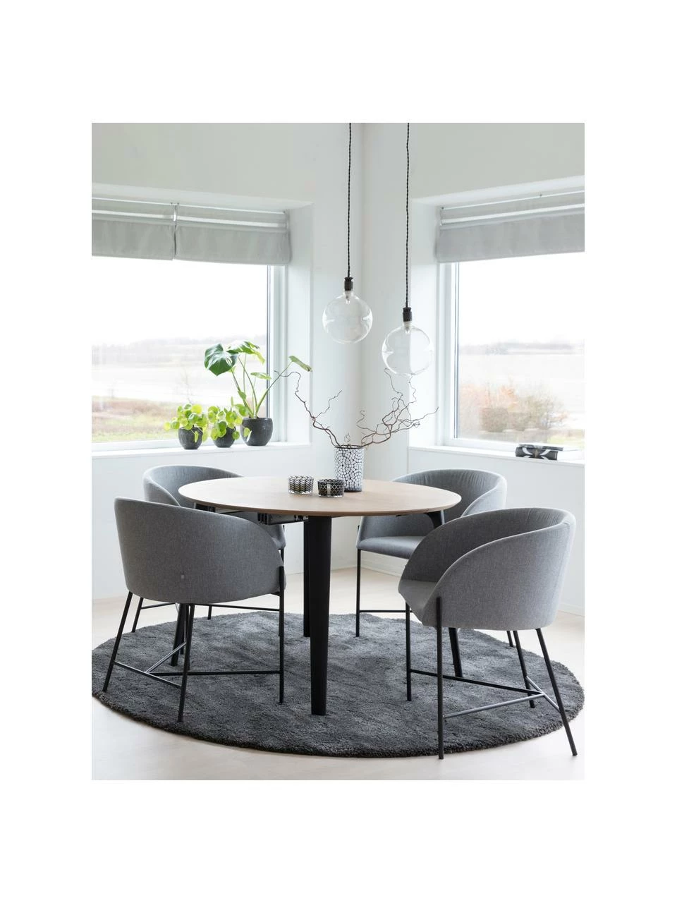 Chaise rembourrée Nelson, larg. 56 x prof. 54 cm 4 Chaise rembourrée Nelson, larg. 56 x prof. 54 cm – Image 2