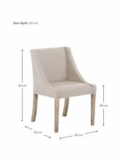 Westwing Collection Chaise rembourrée Savannah, larg. 60 x prof. 60 cm 10 Westwing Collection Chaise rembourrée Savannah, larg. 60 x prof. 60 cm -Salle à manger Soldes Chaise rembourree Savannah 2