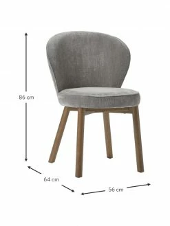 Westwing Collection Chaise rembourrée Serena, larg. 56 x prof. 64 cm -Salle à manger Soldes Chaise rembourree Serena 2