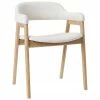 Westwing Collection Chaise rembourrée à accoudoirs Santiano, larg. 58 x prof. 58 cm -Salle à manger Soldes Chaise rembourree a accoudoirs Santiano