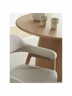 Westwing Collection Chaise rembourrée à accoudoirs Santiano, larg. 58 x prof. 58 cm -Salle à manger Soldes Chaise rembourree a accoudoirs Santiano 2