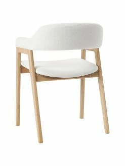 Westwing Collection Chaise rembourrée à accoudoirs Santiano, larg. 58 x prof. 58 cm -Salle à manger Soldes Chaise rembourree a accoudoirs Santiano 4