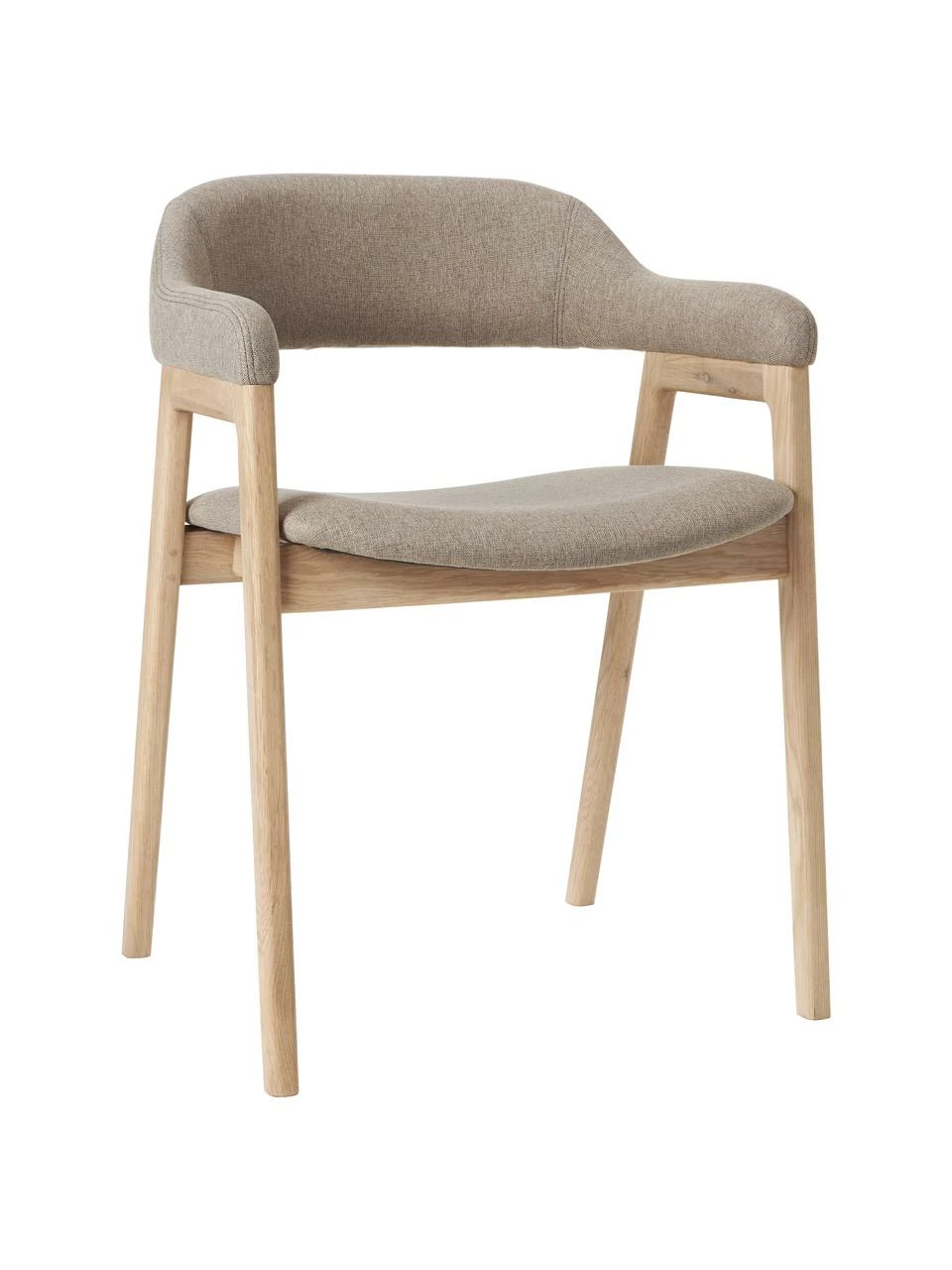 Westwing Collection Chaise rembourrée à accoudoirs Santiano, larg. 58 x prof. 58 cm 3 Westwing Collection Chaise rembourrée à accoudoirs Santiano, larg. 58 x prof. 58 cm