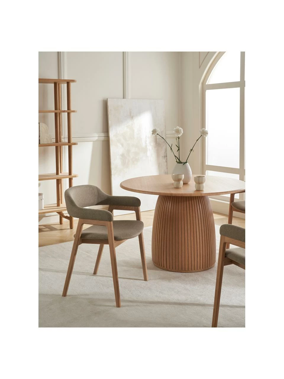 Westwing Collection Chaise rembourrée à accoudoirs Santiano, larg. 58 x prof. 58 cm 4 Westwing Collection Chaise rembourrée à accoudoirs Santiano, larg. 58 x prof. 58 cm – Image 2